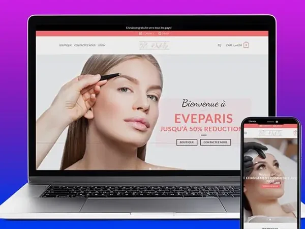 Eveparis Beauty & Permanent Makeup Website